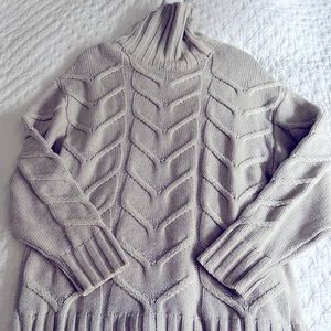 Wilfred grey knit turtleneck sweater. Size Medium.
